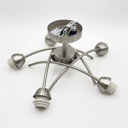 Virsapmetuma lustra DONNA 5xE27/60W/230V niķelis