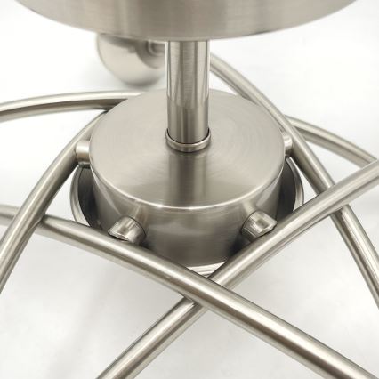 Virsapmetuma lustra DONNA 5xE27/60W/230V niķelis