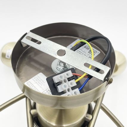 Virsapmetuma lustra DONNA 5xE27/60W/230V patina