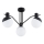 Virsapmetuma lustra ENIGMA 3xE14/10W/230V melna
