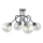 Virsapmetuma lustra EVIE 4xE27/60W/230V antracīta/caurspīdīga