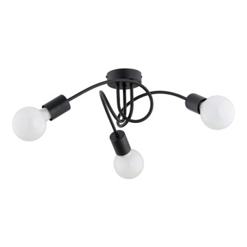 Virsapmetuma lustra FARTA 3xE27/15W/230V melna