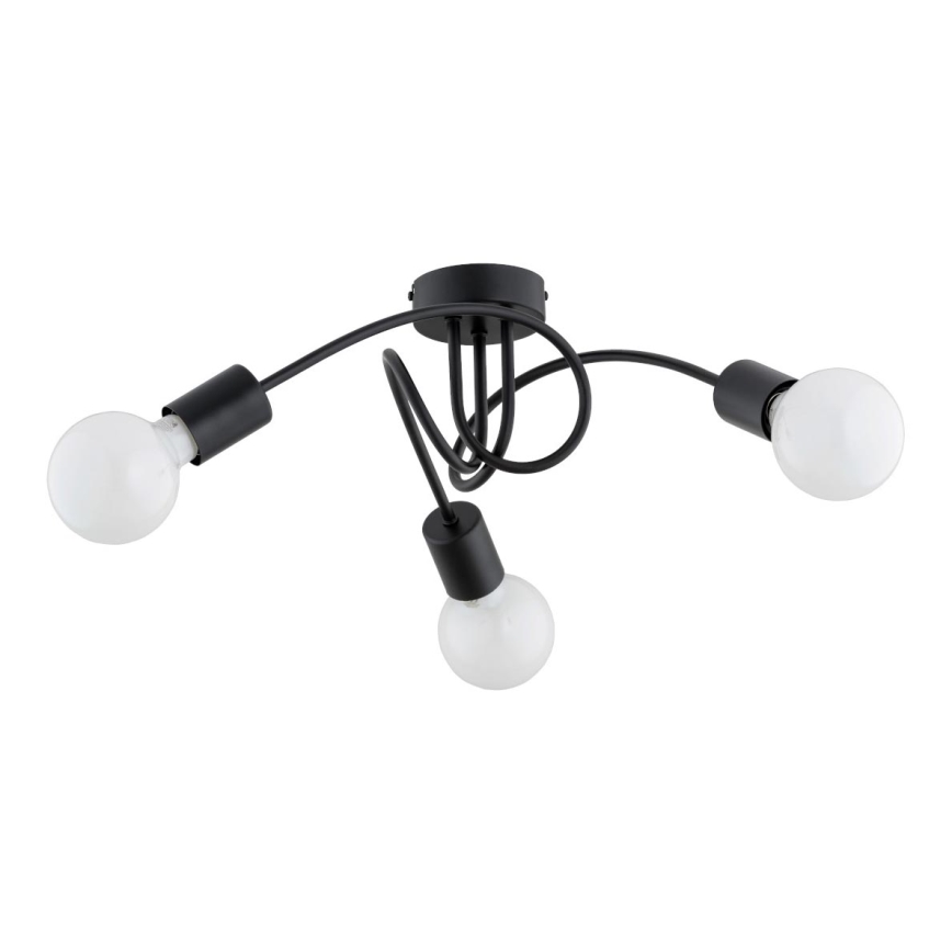 Virsapmetuma lustra FARTA 3xE27/15W/230V melna