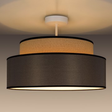 Virsapmetuma lustra GRACE 1xE27/60W/230V bēša/brūna