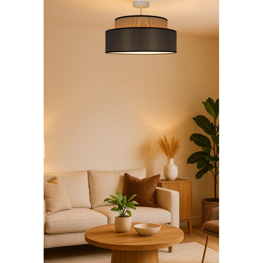 Virsapmetuma lustra GRACE 1xE27/60W/230V bēša/brūna