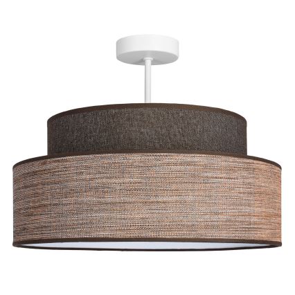 Virsapmetuma lustra GRACE 1xE27/60W/230V brūna/bēša