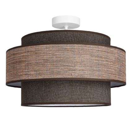 Virsapmetuma lustra GRACE 1xE27/60W/230V brūna/bēša