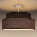 Virsapmetuma lustra GRACE 1xE27/60W/230V d. 40 cm brūna/bēša