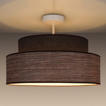 Virsapmetuma lustra GRACE 1xE27/60W/230V d. 40 cm brūna/bēša