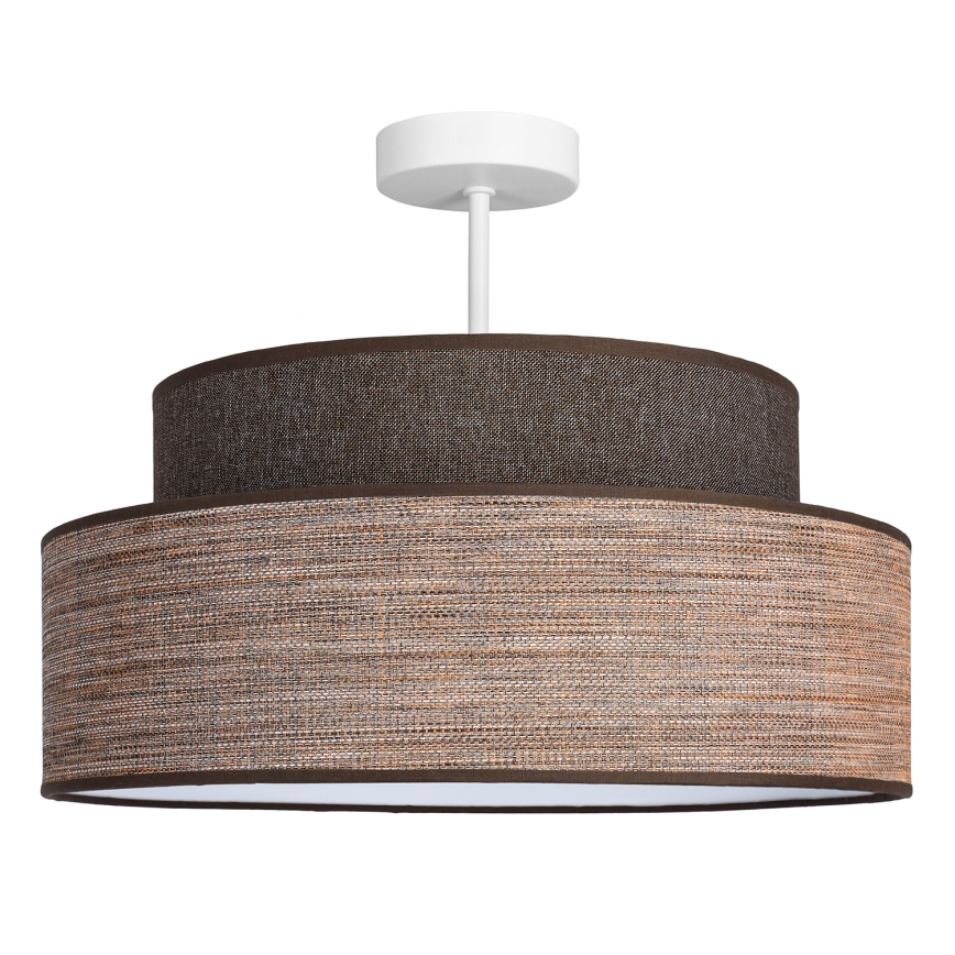 Virsapmetuma lustra GRACE 1xE27/60W/230V d. 40 cm brūna/bēša