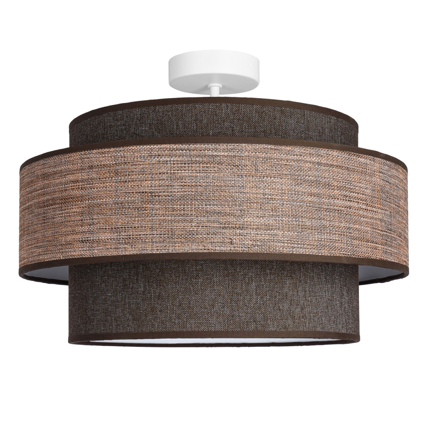 Virsapmetuma lustra GRACE 1xE27/60W/230V d. 40 cm brūna/bēša