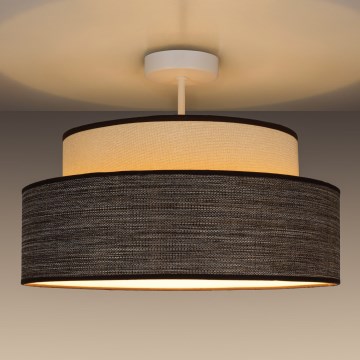 Virsapmetuma lustra GRACE 1xE27/60W/230V krēmkrāsa/brūna
