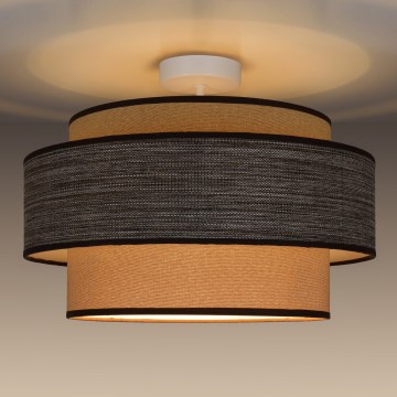 Virsapmetuma lustra GRACE 1xE27/60W/230V krēmkrāsa/brūna