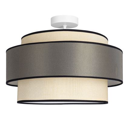 Virsapmetuma lustra GRACE 1xE27/60W/230V krēmkrāsa/pelēka