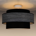 Virsapmetuma lustra GRACE 1xE27/60W/230V melna/pelēka