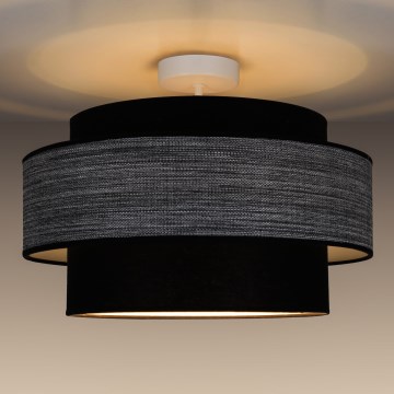 Virsapmetuma lustra GRACE 1xE27/60W/230V melna/pelēka