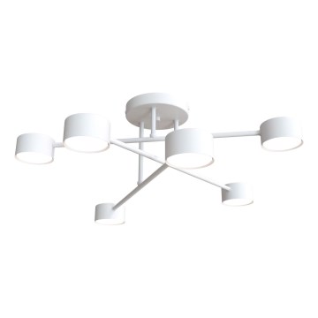Virsapmetuma lustra HALO 6xGX53/8W/230V balta