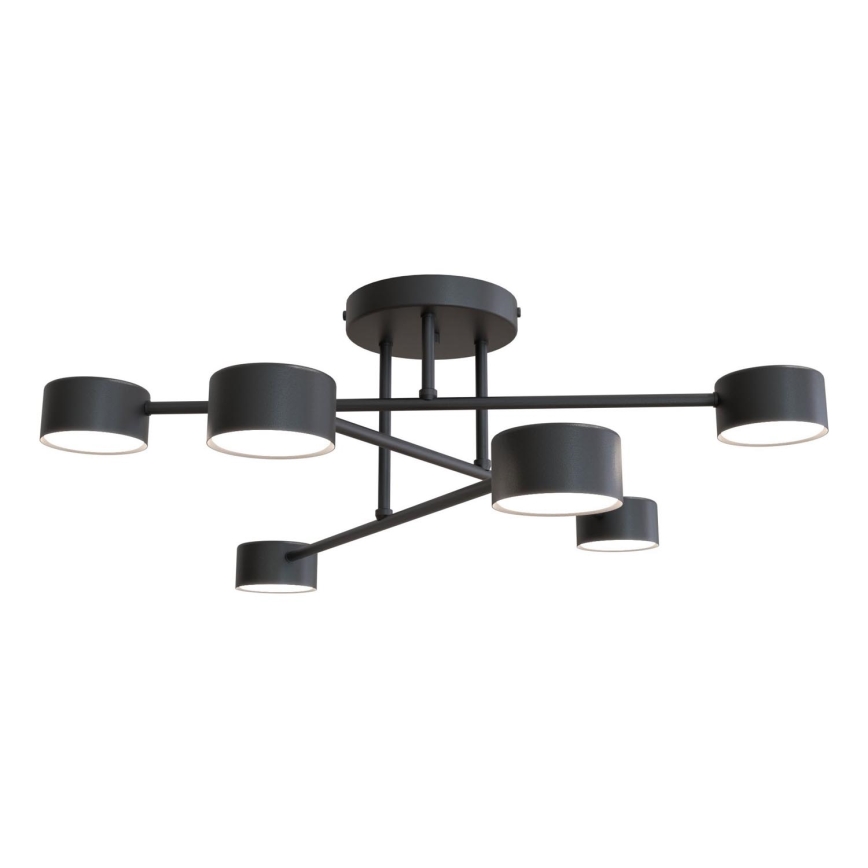 Virsapmetuma lustra HALO 6xGX53/8W/230V melna