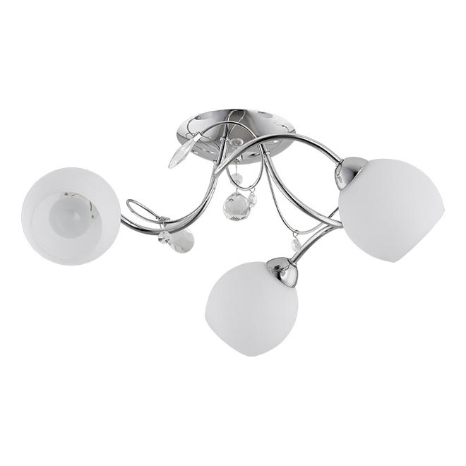 Virsapmetuma lustra LIVIA 3xE14/10W/230V spīdīgi hromēts