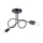 Virsapmetuma lustra LOOP 2xE27/15W/230V melna