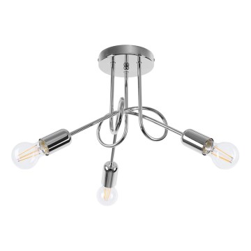 Virsapmetuma lustra LOOP 3xE27/15W/230V spīdīgi hromēts