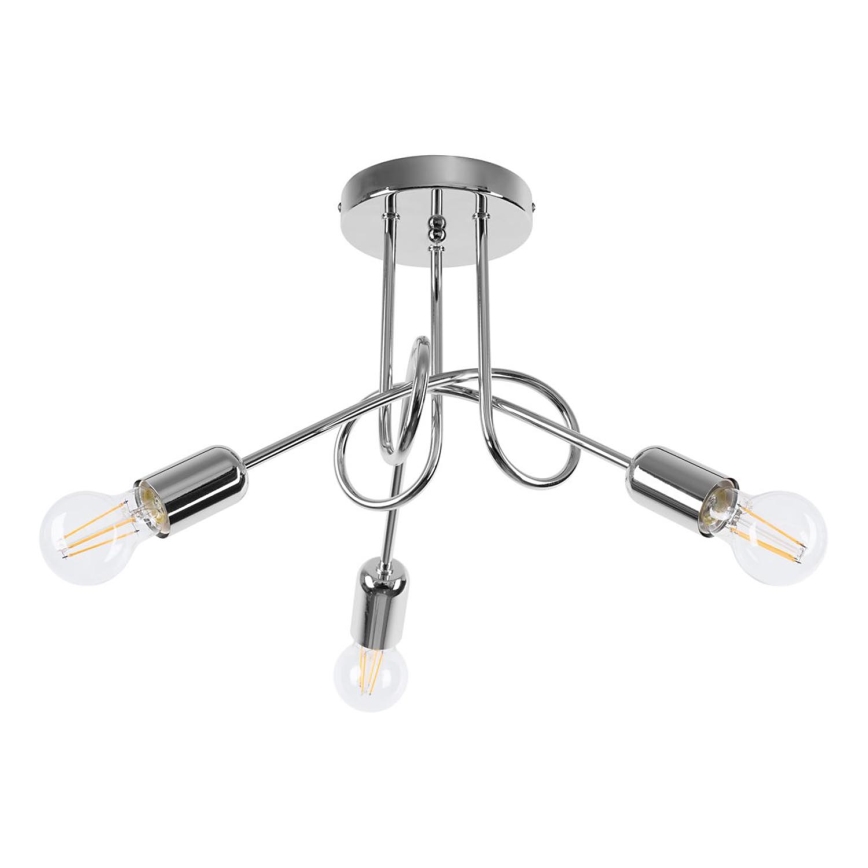 Virsapmetuma lustra LOOP 3xE27/15W/230V spīdīgi hromēts