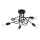 Virsapmetuma lustra LOOP 5xE27/15W/230V melna