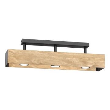 Virsapmetuma lustra MAISON 3xGU10/8W/230V brūna/ozols