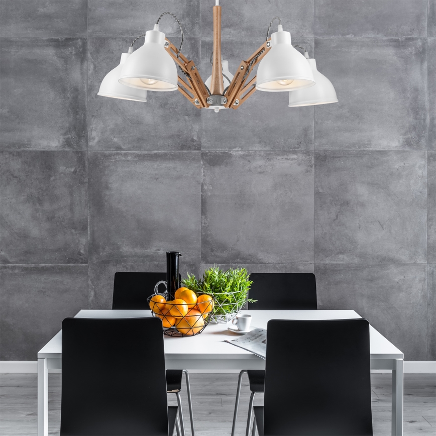 Virsapmetuma lustra MARCELLO 5xE27/60W/230V - FSC sertificēts