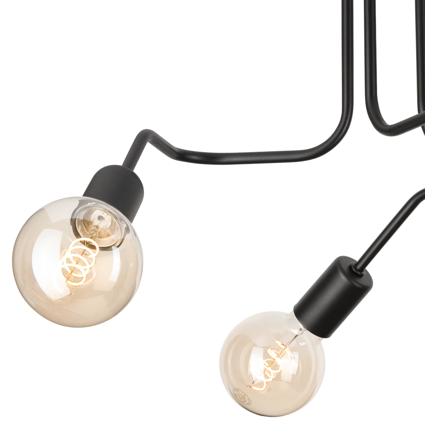 Virsapmetuma lustra MATYLDA 3xE27/60W/230V melna