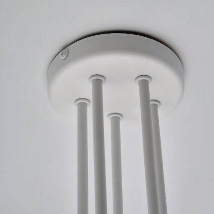 Virsapmetuma lustra MATYLDA 5xE27/60W/230V balta