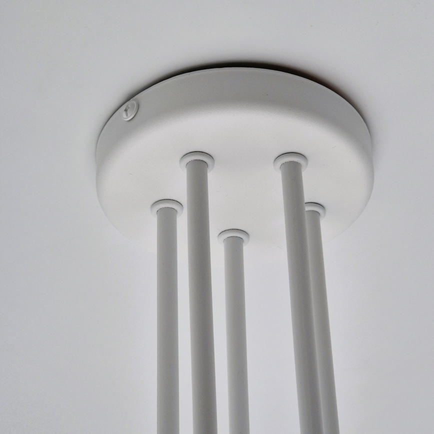 Virsapmetuma lustra MATYLDA 5xE27/60W/230V balta