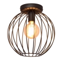 Virsapmetuma lustra MERCURE 1xE27/15W/230V d. 30 cm melna