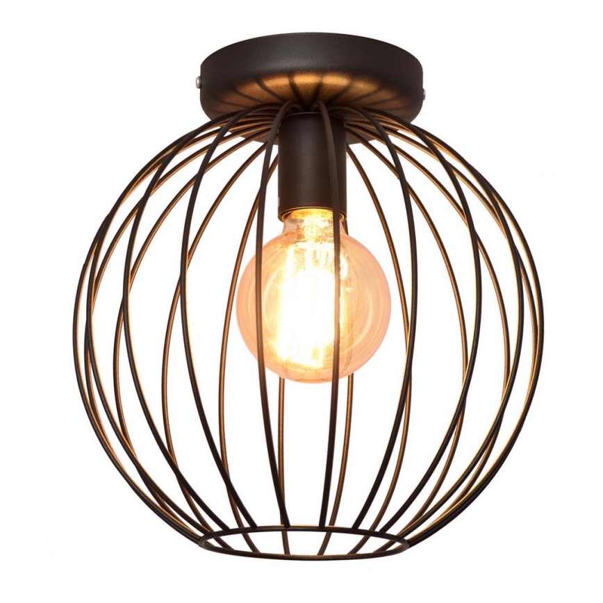 Virsapmetuma lustra MERCURE 1xE27/15W/230V d. 30 cm melna