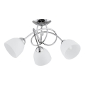 Virsapmetuma lustra MODENA 3xE27/60W/230V spīdīgi hromēts/balta