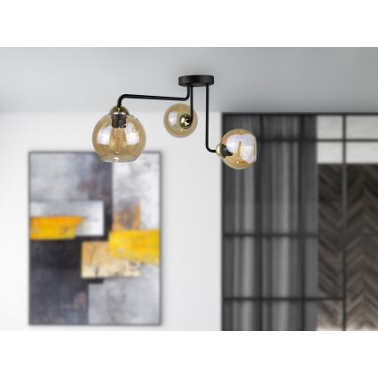 Virsapmetuma lustra MONDE GOLD 3xE27/60W/230V