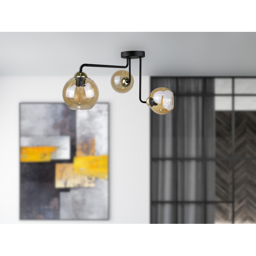 Virsapmetuma lustra MONDE GOLD 3xE27/60W/230V