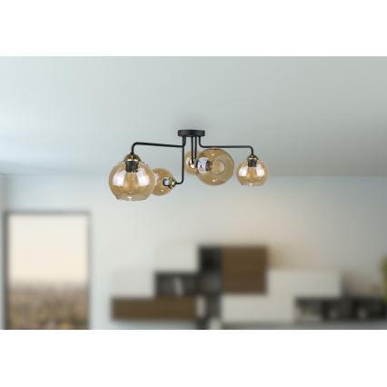 Virsapmetuma lustra MONDE GOLD 5xE27/60W/230V