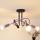 Virsapmetuma lustra OXFORD 4xE27/15W/230V melna/violeta