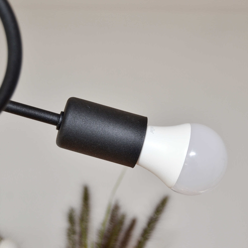 Virsapmetuma lustra OXFORD 4xE27/15W/230V melna/violeta