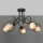Virsapmetuma lustra OXFORD 5xE27/15W/230V melna