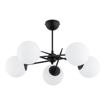 Virsapmetuma lustra PRIMERY 5xE14/10W/230V melna