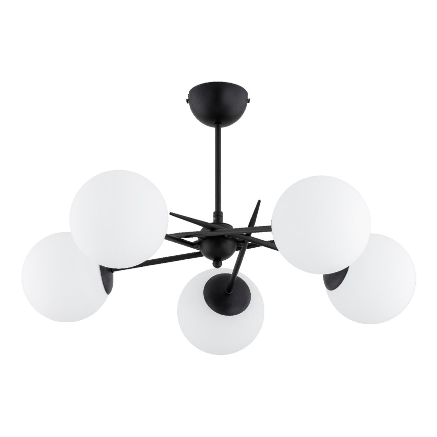 Virsapmetuma lustra PRIMERY 5xE14/10W/230V melna