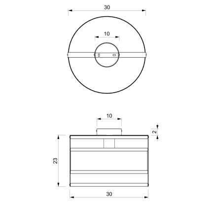 Virsapmetuma lustra RIM 1xE27/60W/230V melna/zelta