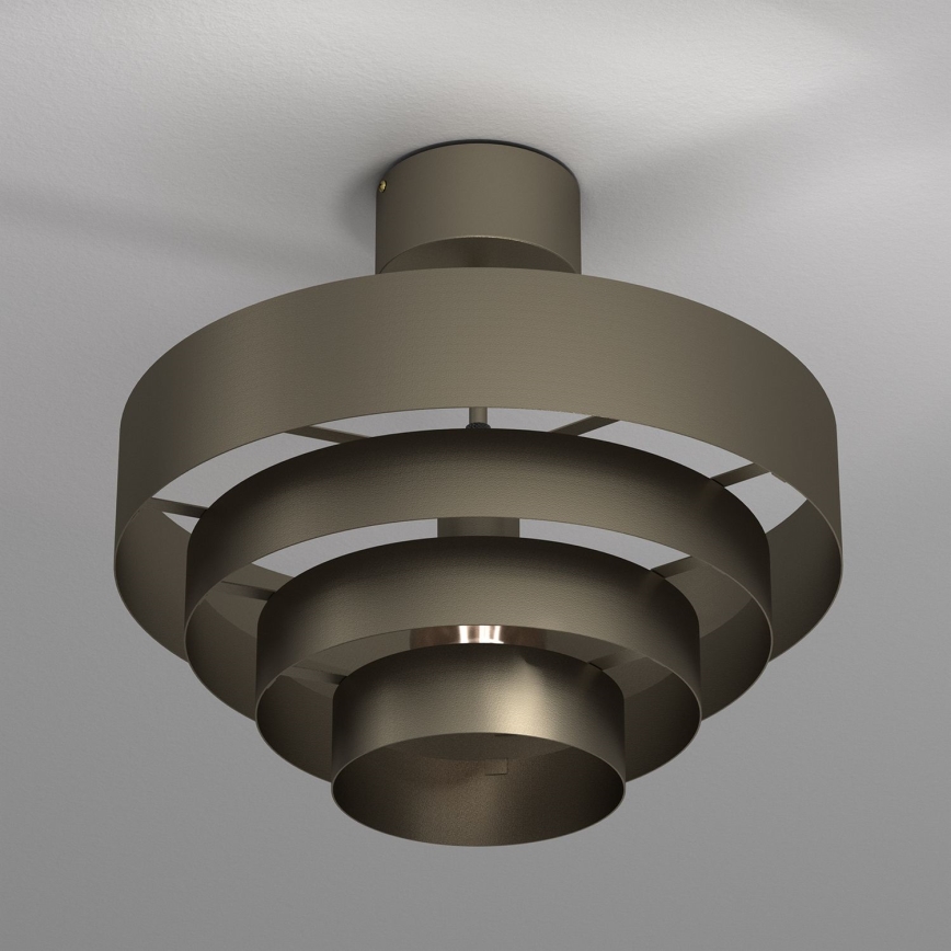 Virsapmetuma lustra RINGS 1xE27/15W/230V misiņš