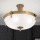 Virsapmetuma lustra ROCCA 4xE27/60W/230V d. 43 cm bronza/balta