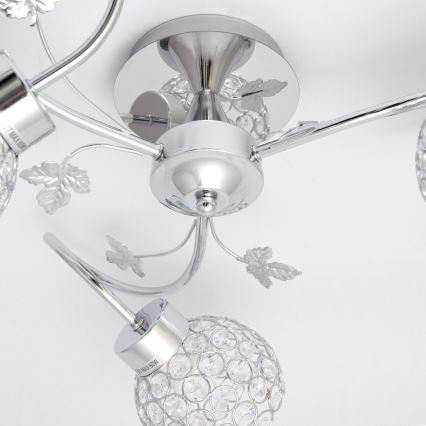 Virsapmetuma lustra SOPHIA 3xE27/15W/230V spīdīgi hromēts/caurspīdīga