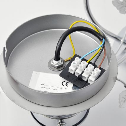 Virsapmetuma lustra SOPHIA 3xE27/15W/230V spīdīgi hromēts/caurspīdīga