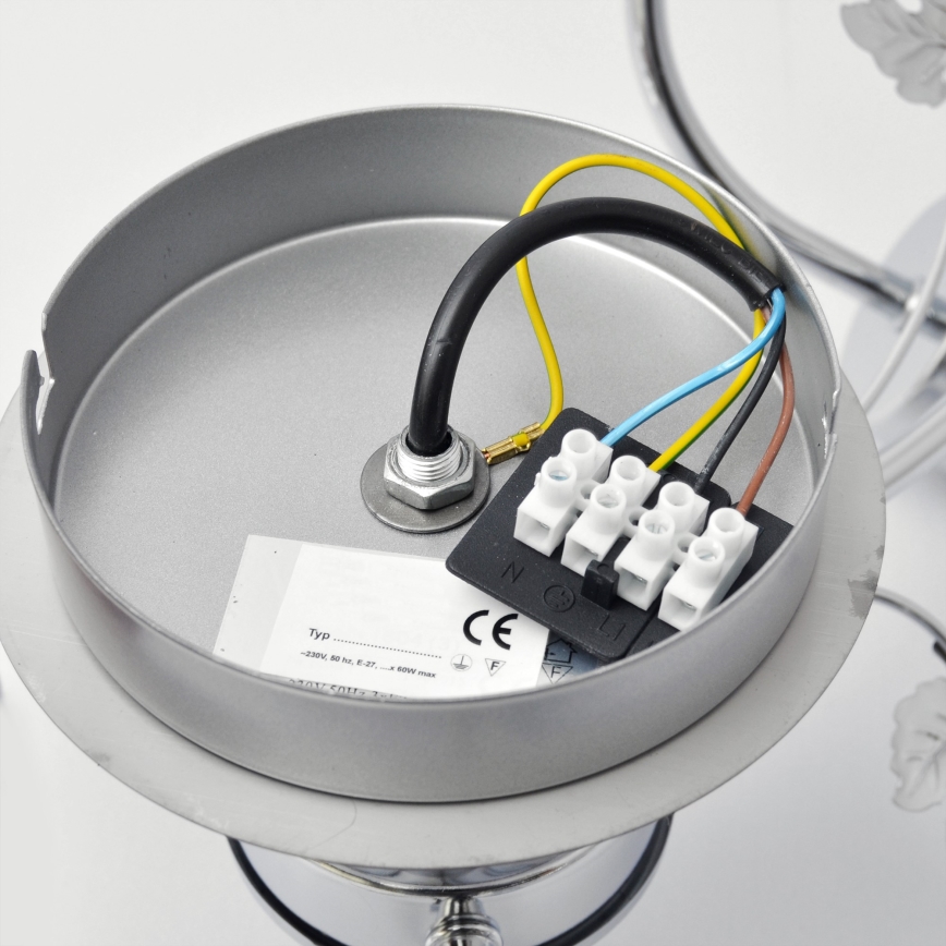 Virsapmetuma lustra SOPHIA 3xE27/15W/230V spīdīgi hromēts/caurspīdīga