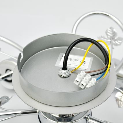 Virsapmetuma lustra SOPHIA 5xE27/15W/230V spīdīgi hromēts/caurspīdīga